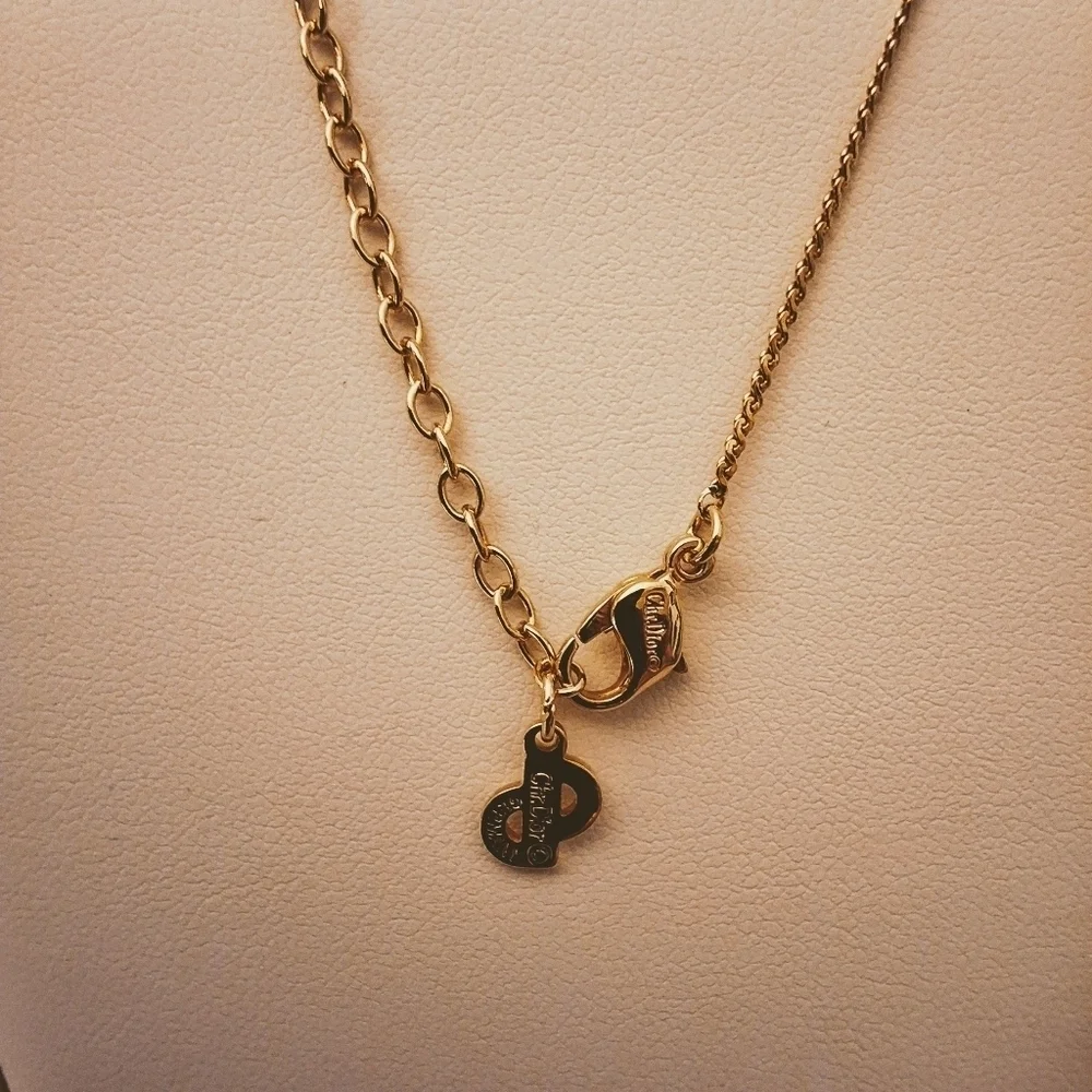💥 Dior Vintage Gold-Tone Pendant Necklace – Timeless Luxury - Pristine - Picture 6 of 10